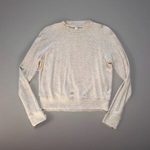 NEW Lululemon Warm Down Crew Sweater Sweatshirt Shirt Top Fleece Modal Heather 4